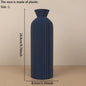 Cross-Border Minimalist Wabi-Sabi Style Vertical Striped Waisted Vase For Nordic Modern Style Home Soft Decoration Floral Contai
