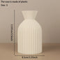 Cross-Border Minimalist Wabi-Sabi Style Vertical Striped Waisted Vase For Nordic Modern Style Home Soft Decoration Floral Contai