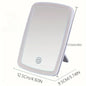 USB Charging LED Makeup Mirror with Touch Sensor 3 Color Lighting  Adjustable Brightness Folding Tabletop Cosmetic Mirror with