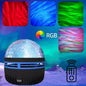 1pc Star Projector, Galaxy Projector, Water Ocean Wave Projector For Bedroom Night Light  Room Decor With 7-Colors Patterns